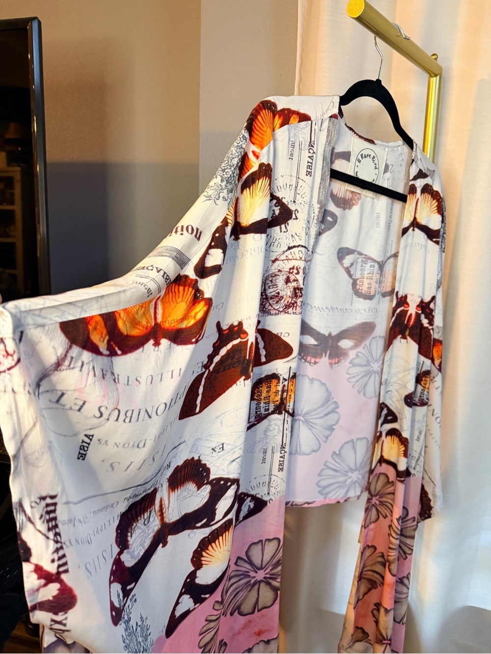 A Rare Bird Butterly Kimono - Picture 2 of 7